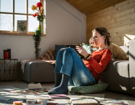 Non-traditional business owner working remotely with laptop – accountant in Motueka supporting flexible businesses